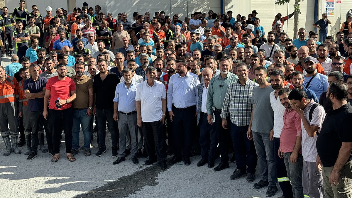 Maden işçileri iş bırakma eylemi yaptı