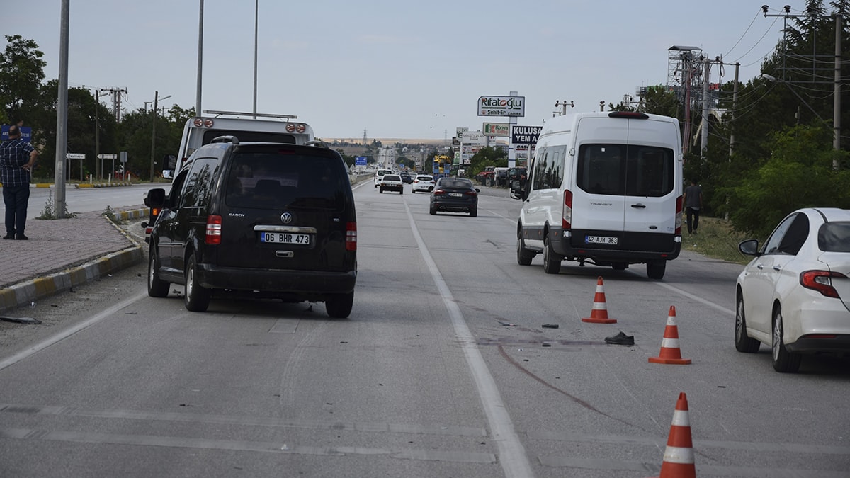 Araç çarptı elektrikli bisiklet sürücüsü feci şekilde can verdi
