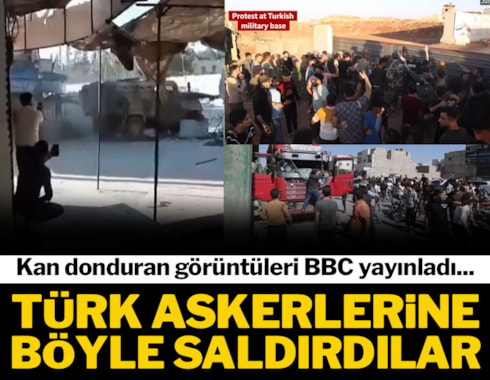 BBC görüntüleri yayınladı: Afrin'de Türk askerlerine böyle saldırdılar