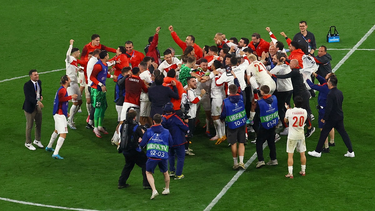 Türkiye, Avrupa Şampiyonası'nda üçüncü kez çeyrek finalde