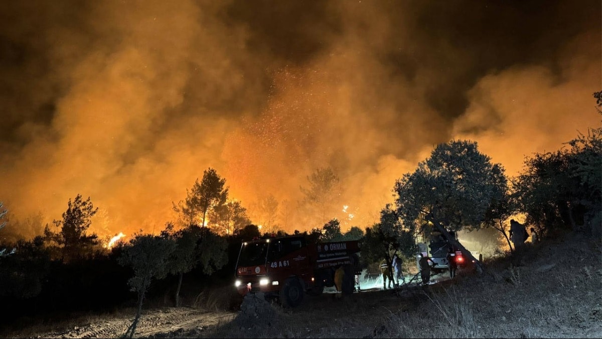 Türkiye yanıyor! NASA verileri: 5 bin 19 hektar alan yangından etkilendi