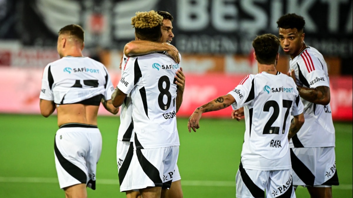 Beşiktaş Lugano deplasmanında avantajı kaptı, Gedson Fernandes yıldızlaştı