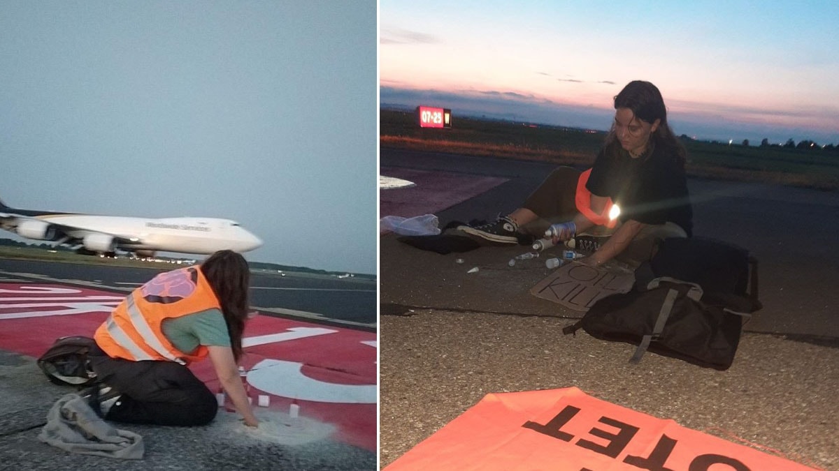 İklim aktivistleri hava trafiğini aksattı