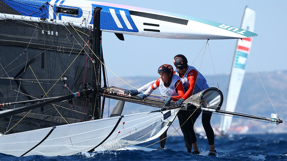 Paris 2024 yelken yarışlarında Türkiye'nin Nacra 17 Takımı ilk günü 17. sırada tamamladı