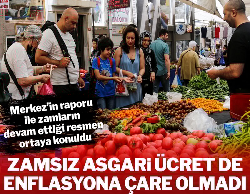 Zamsız asgari ücret de enflasyona çare olmadı