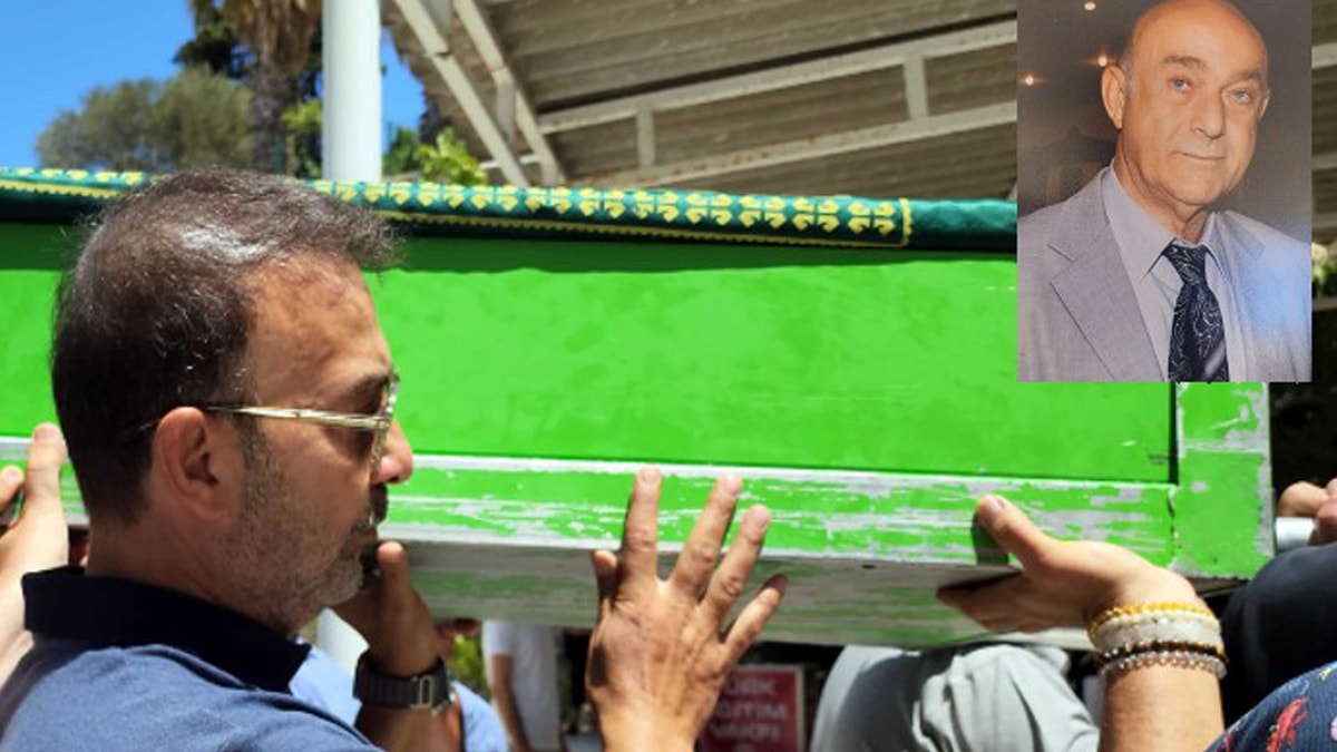 Hakan Yılmaz, babasını son yolculuğuna uğurladı