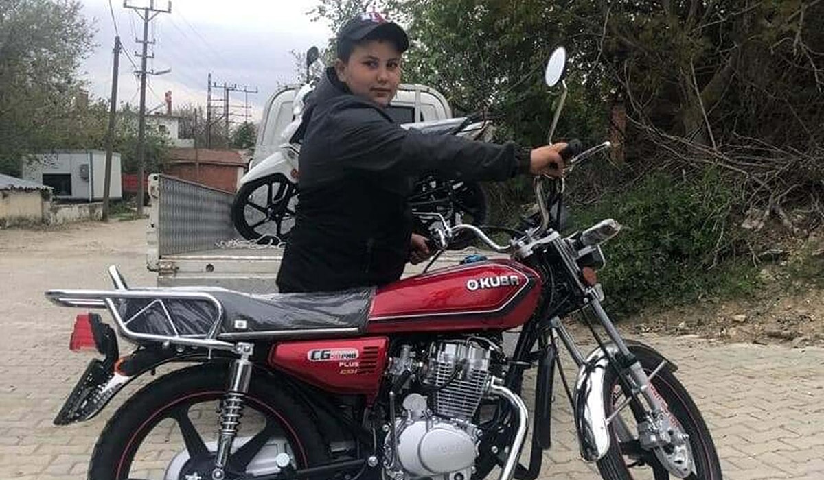 13 yaşındaki sürücüsü motosiklet kazasında yaşamını yitirdi