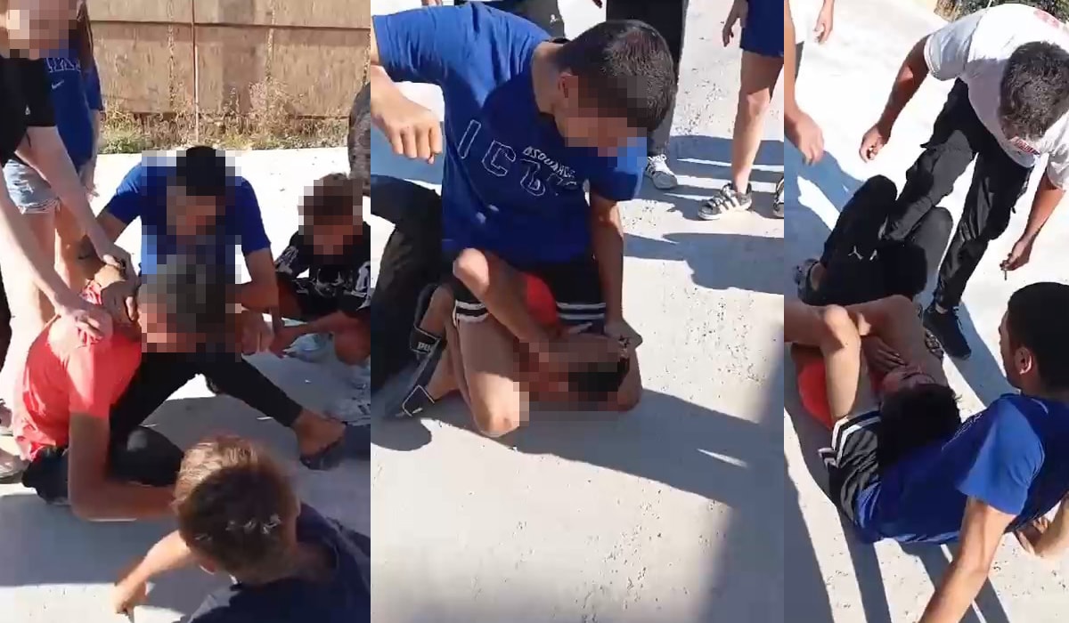 Görüntüler sosyal medyada yayınlandı, 6 çocuk tutuklandı