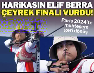 Harikasın Elif Berra! Çeyrek finali vurdu