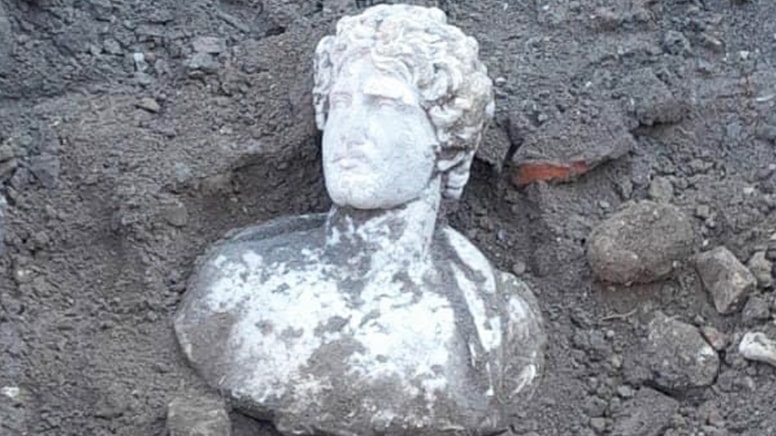 Prusias Ad Hypium Antik Kenti'nde 1800 yıllık büst bulundu