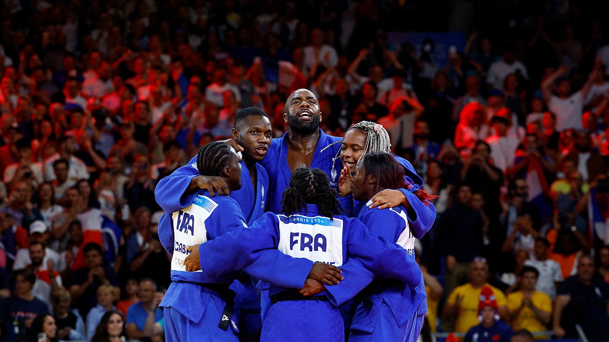 Paris 2024: Fransa, judo karışık takım finalinde Japonya'yı geçerek şampiyon oldu