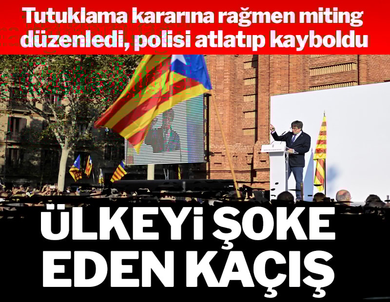 İspanya'yı şoke eden kaçış: Katalan lider polisi atlattı