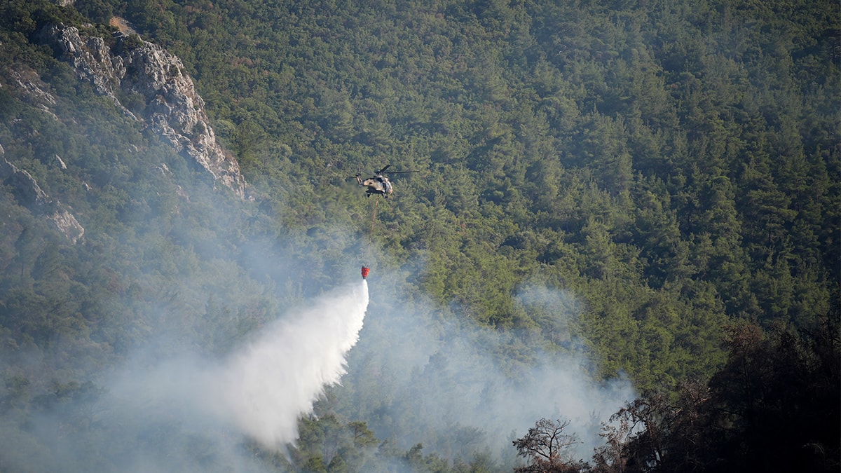 Menderes’teki yangın kontrol altına alındı