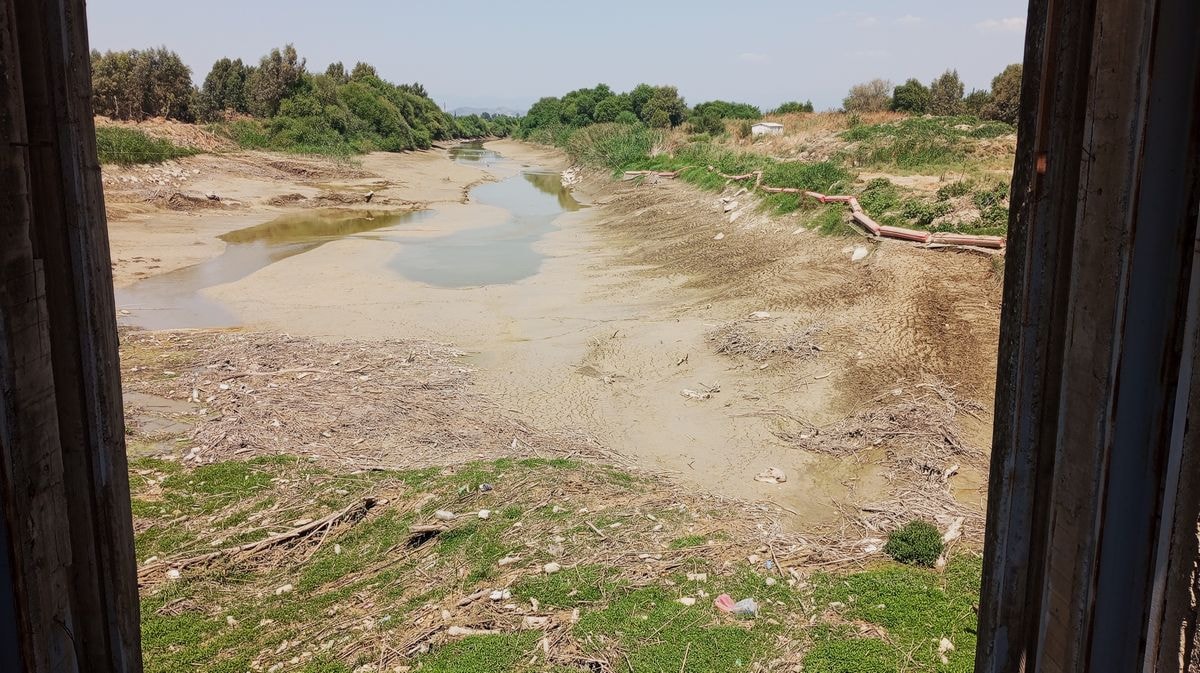 Ege'de büyük çevre felaketi… Büyük Menderes nehri Büyük Menderes 'çölü' oldu