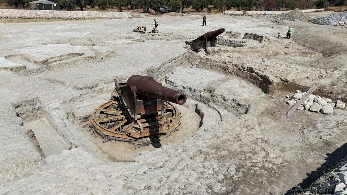 Çanakkale Savaşları’ndan kalma top mevzileri gün yüzüne çıkarıldı