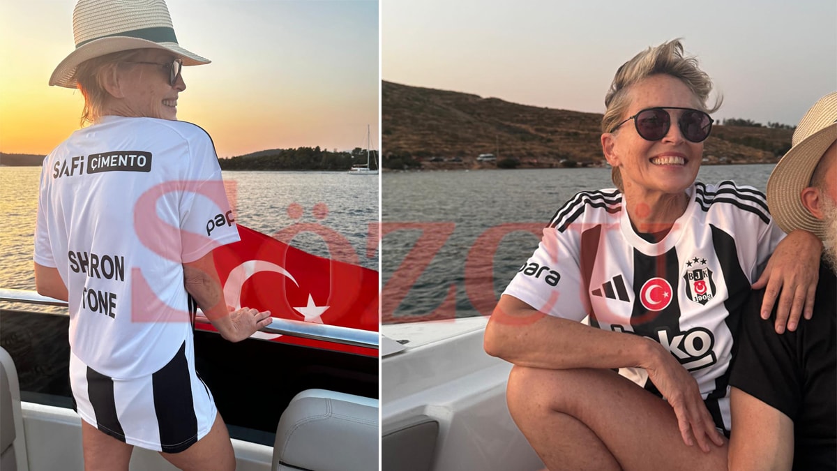 Sharon Stone ve Beşiktaş aşkı: Türkiye ziyareti olay oldu