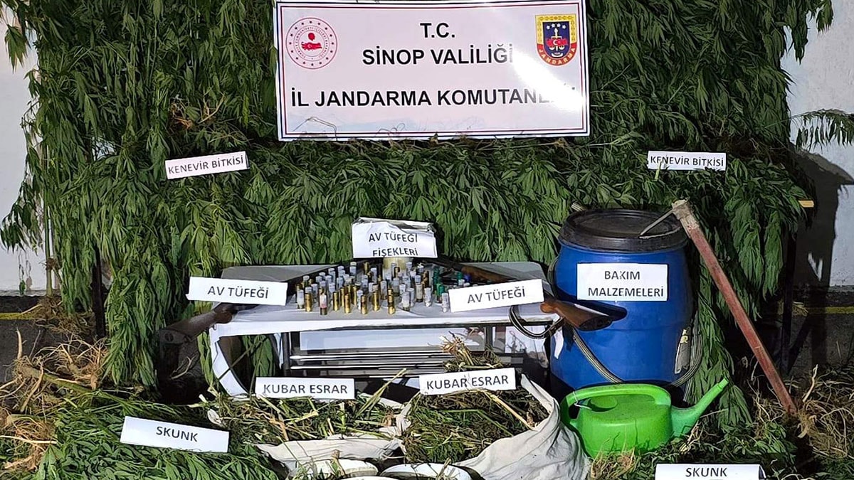 Sinop'ta 6 kilodan fazla esrar ele geçirildi