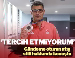 Yusuf Dikeç, gündem olan atış stili hakkında konuştu