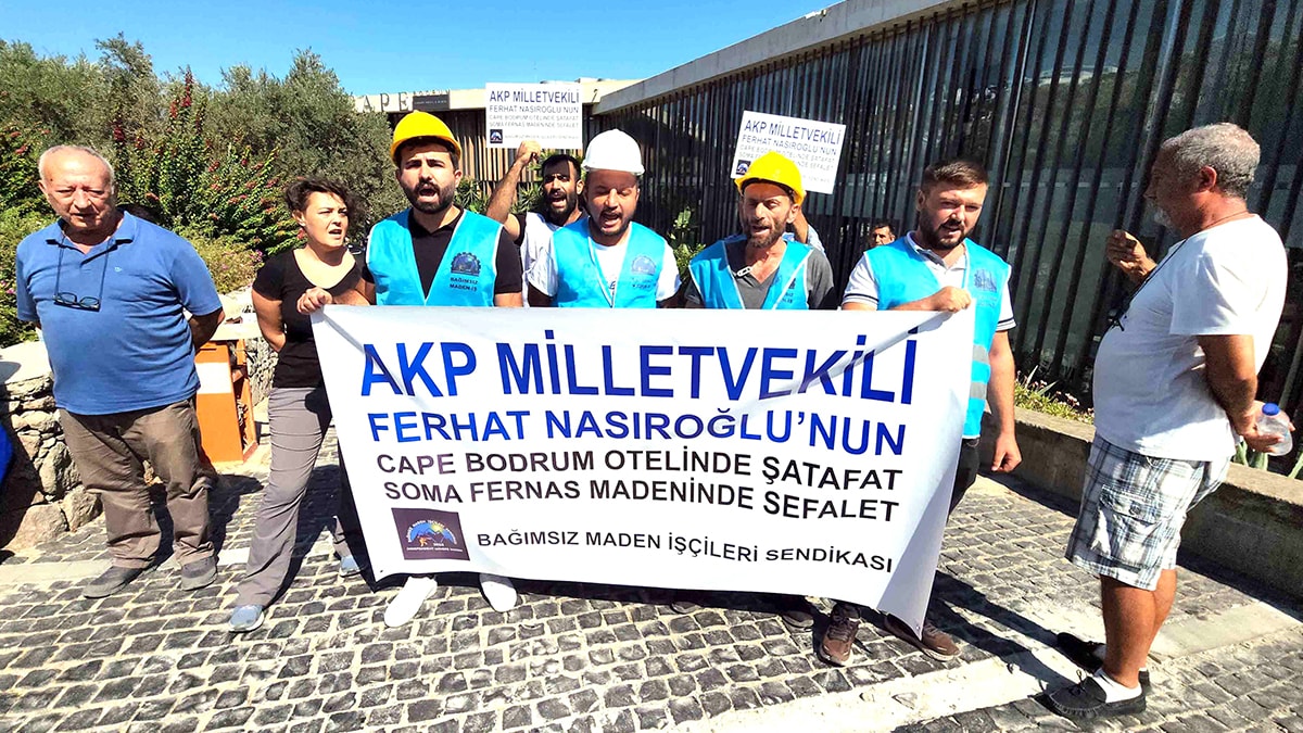 Madenciler AKP'li vekilin kapısına dayandı
