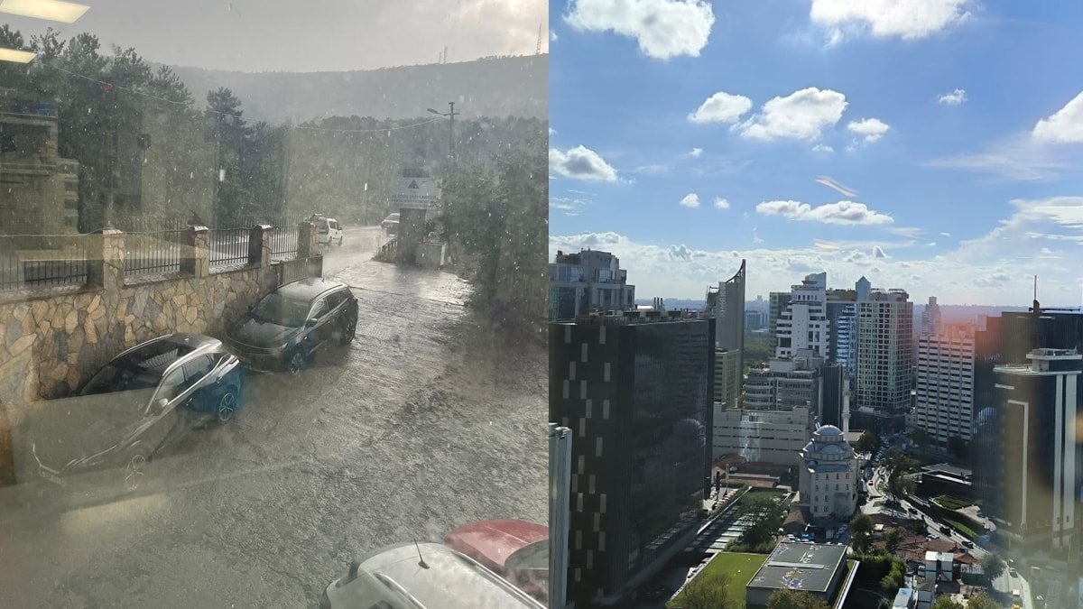 İstanbul'da hava: Bir taraf sağanak, diğer taraf günlük güneşlik...