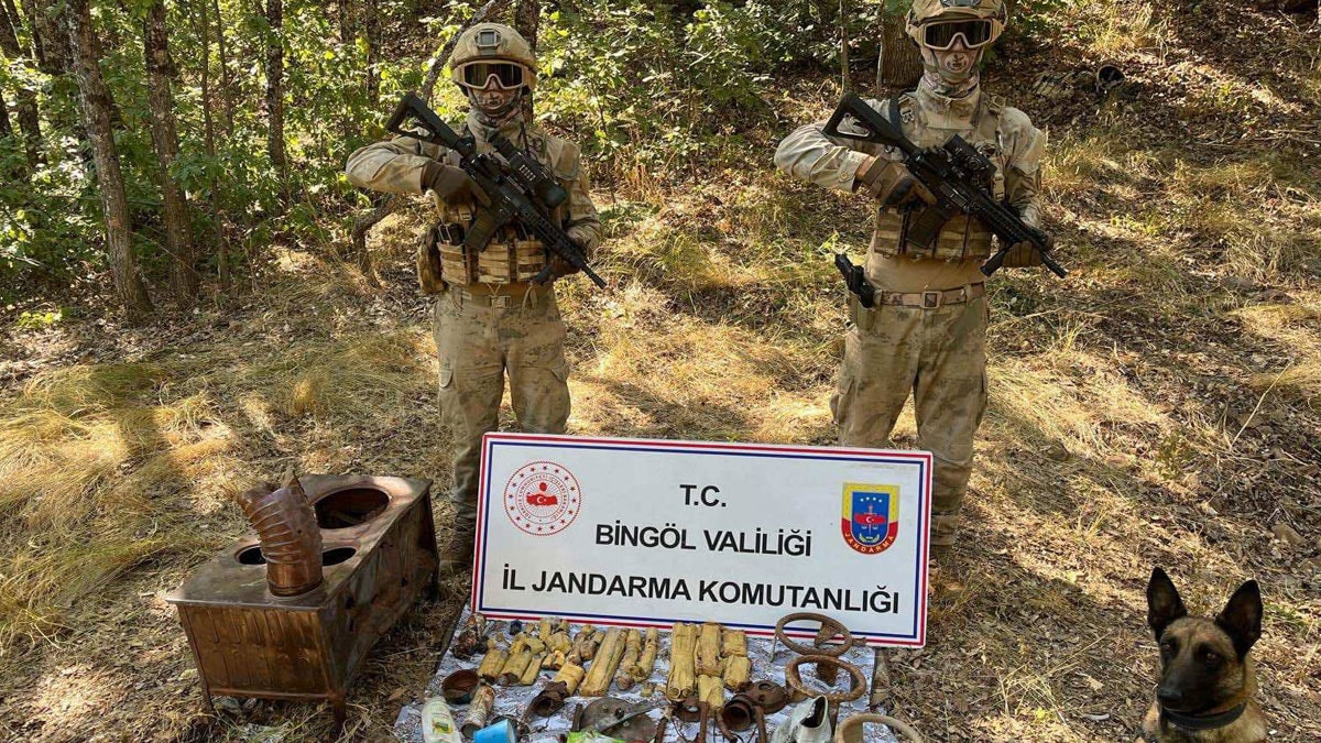 Bingöl'de terör örgütü PKK/KCK'ya ait sığınak bulundu