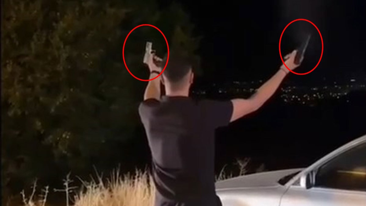 Düğünde havaya ateş açan maganda gözaltına alındı