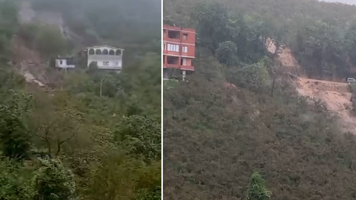 Trabzon'da sağanak sonrası heyelan