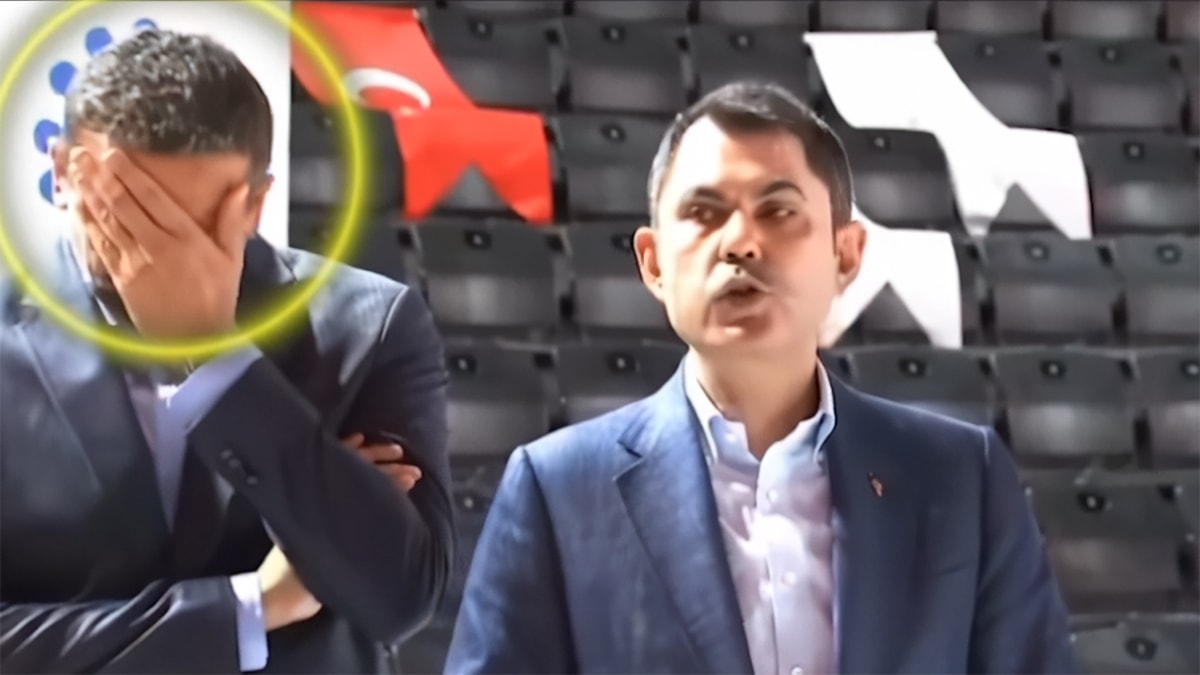 Murat Kurum konuşurken Hidayet Türkoğlu'nun jest ve mimikleri gündem oldu