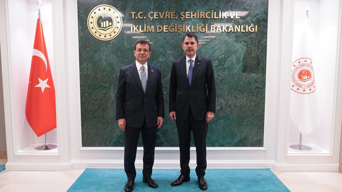 Bakan Kurum, İBB Başkanı İmamoğlu ile görüştü