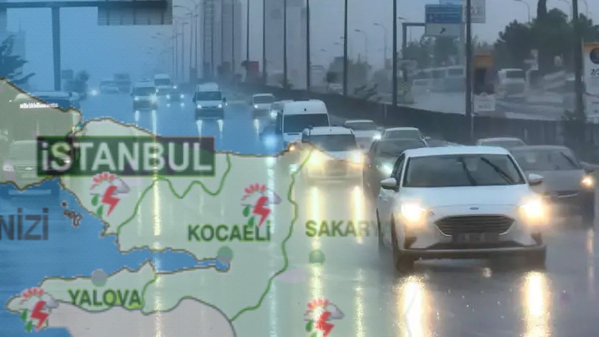 Meteoroloji'den kapsamlı uyarı! İstanbul da listede, sağanak yağmur kent kent vuruyor...