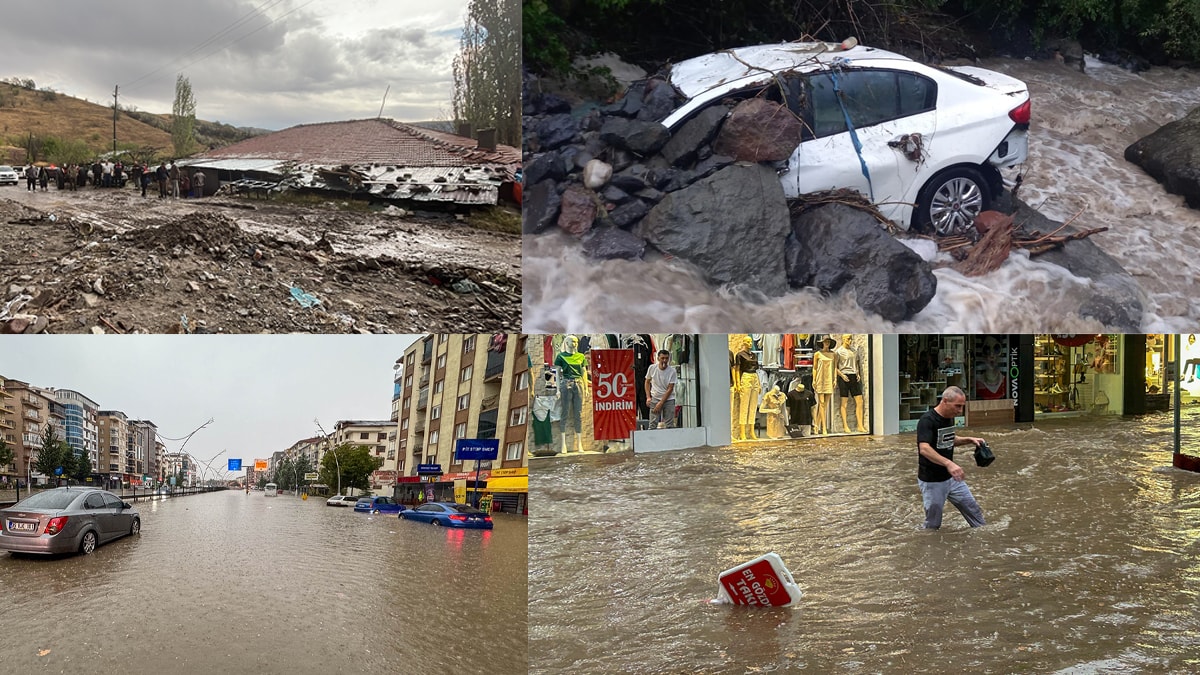 10 ili sağanak vurdu: Ev ve iş yerleri su bastı, onlarca kişi mahsur kaldı