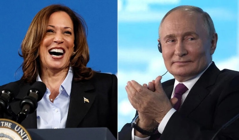 Putin dalgasını geçti: Kamala o kadar etkileyici gülüyor ki!
