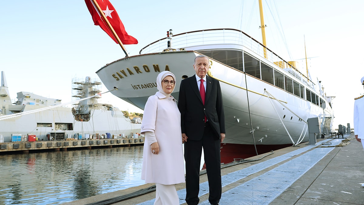 Erdoğan yenilenen Savarona Yatını ziyaret etti