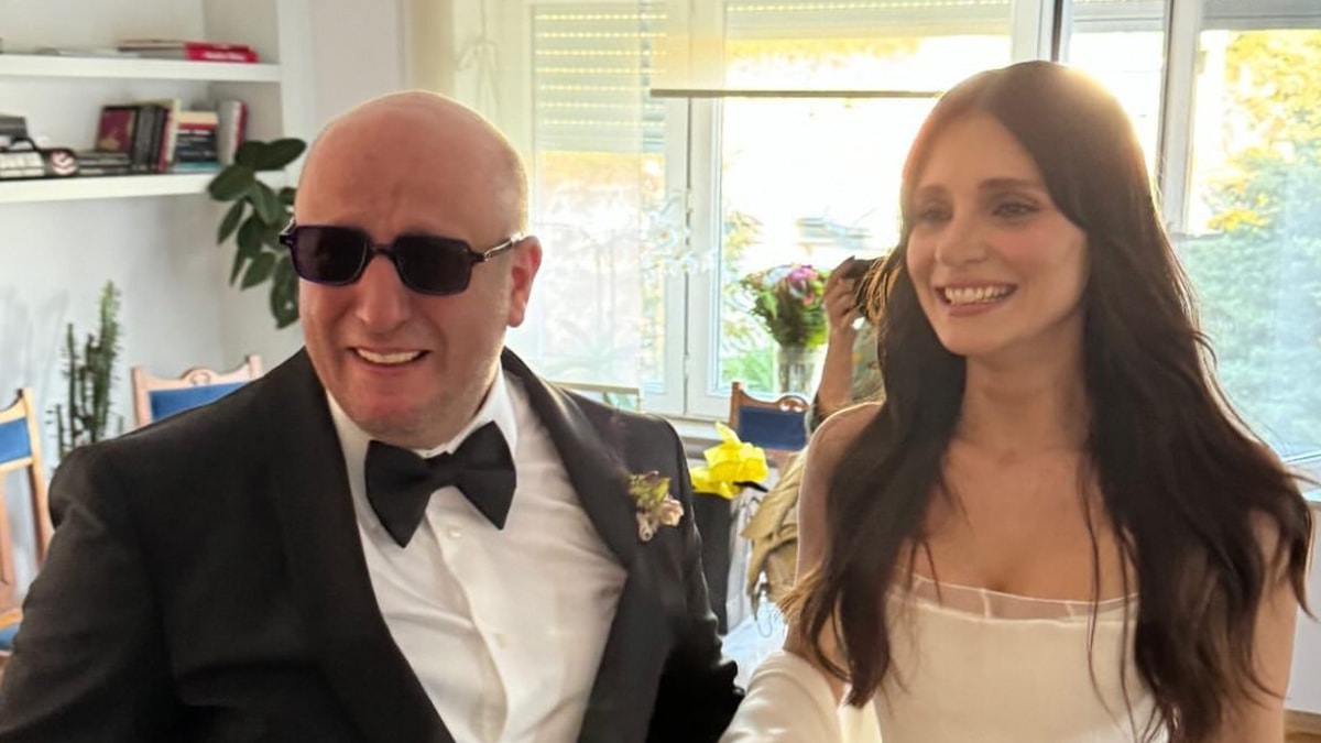 İlk fotoğraflar geldi! Serkan Keskin ve Meriç Aral evlendi