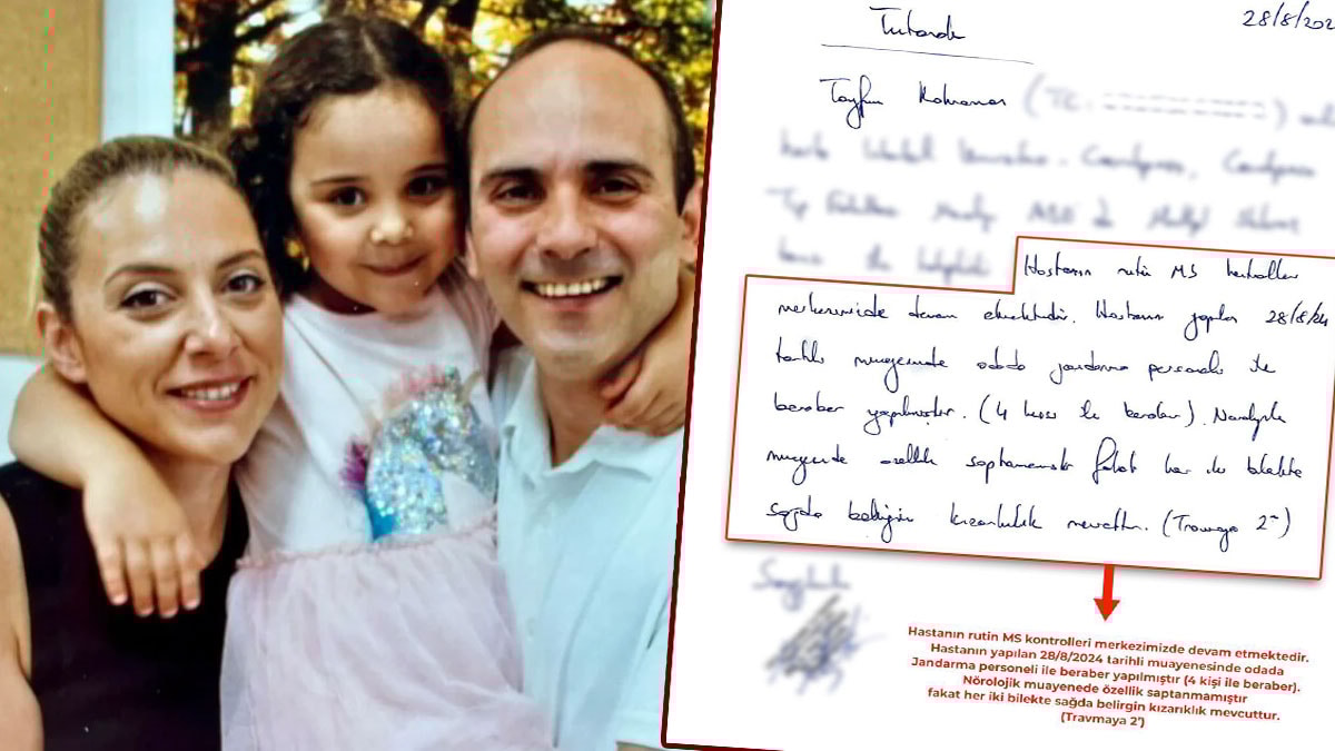 Tayfun Kahraman'ın eşi belgeyi ortaya çıkardı: 'Kelepçeli eziyet'in izleri...