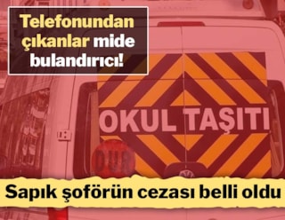 Telefonundan çıkanlar mide bulandırıcı! Sapık şoförün cezası belli oldu