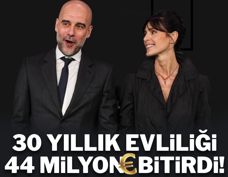 Guardiola'yı 30 yıllık eşinden 44 milyon Euro ayırdı