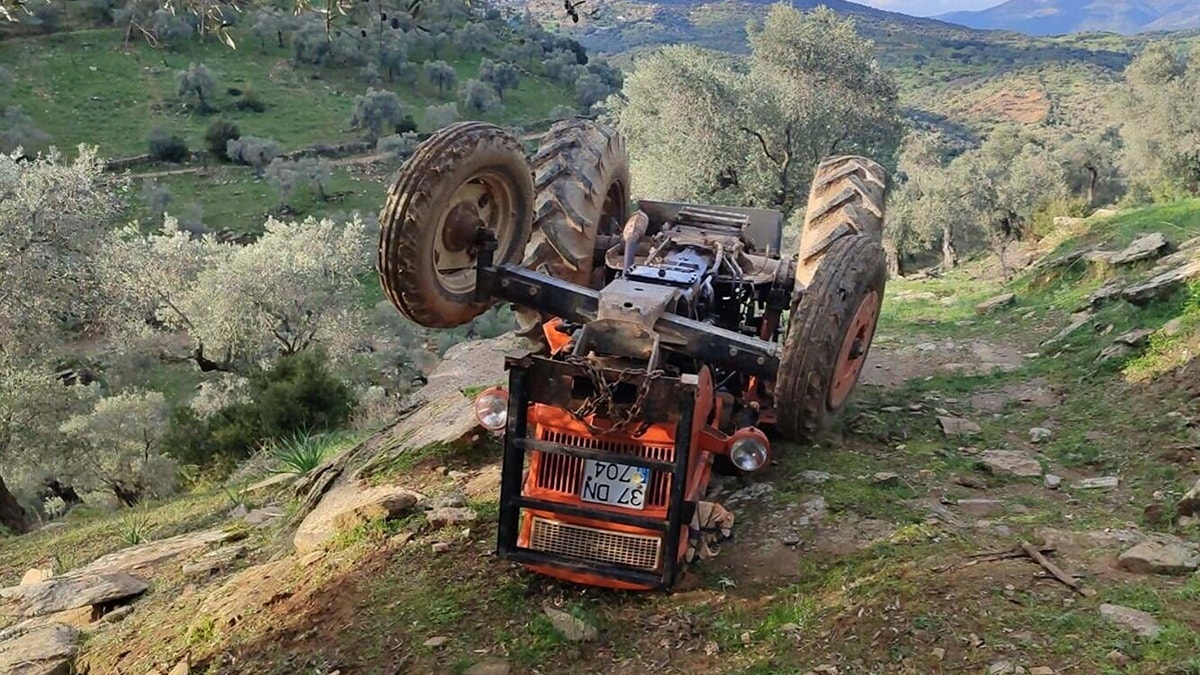 Aydın'da traktör devrildi: 1 ölü
