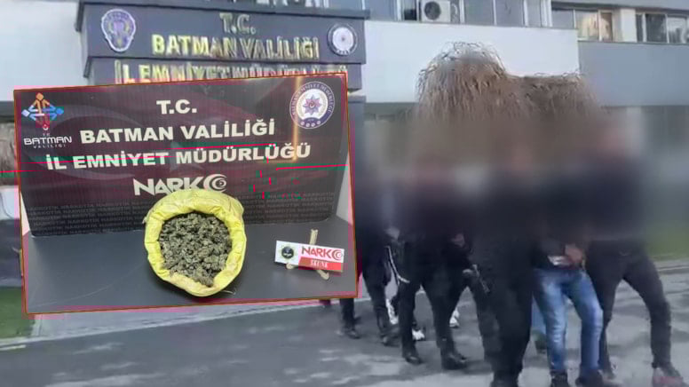 Otomobilden attıkları çuvaldan kilolarca uyuşturucu çıktı