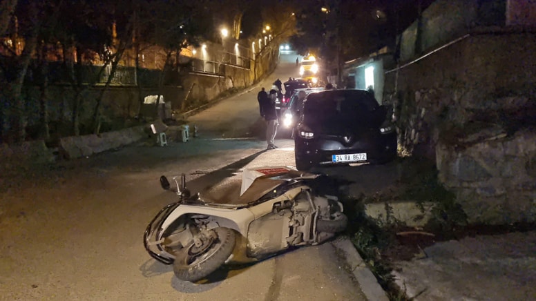 İstanbul'da motosiklet ile otomobil çarpıştı: 1 ölü