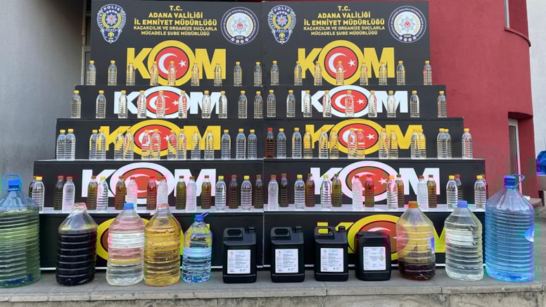 Adana'da sahte içki operasyonu