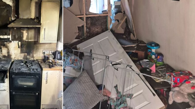 Mutfakta patladı ortalık savaş alanına döndü! Gelen telefonla kabusu yaşadı