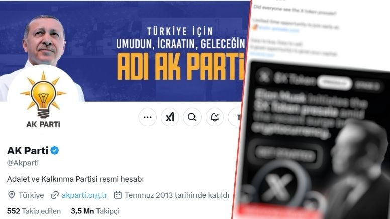 AKP'nin resmi hesabı hacklendi mi?
