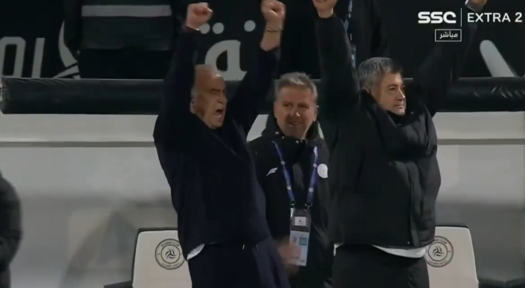 Fatih Terim Arabistan'da 90+6 golüyle çıldırdı