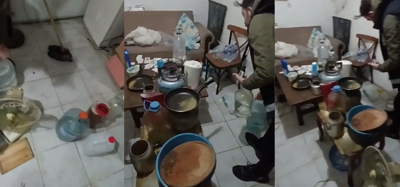 Bayrampaşa'da ölüm deposu: Sahte içki hazırlarken yakalandı