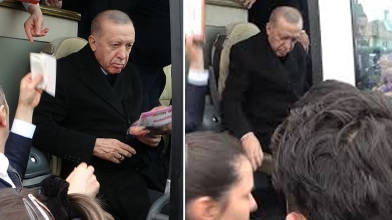 Vatandaşı '2 kelime' konuşturmadılar... 'Evim yok' diyerek Erdoğan'a seslenen kişiyi korumalar uzaklaştırdı