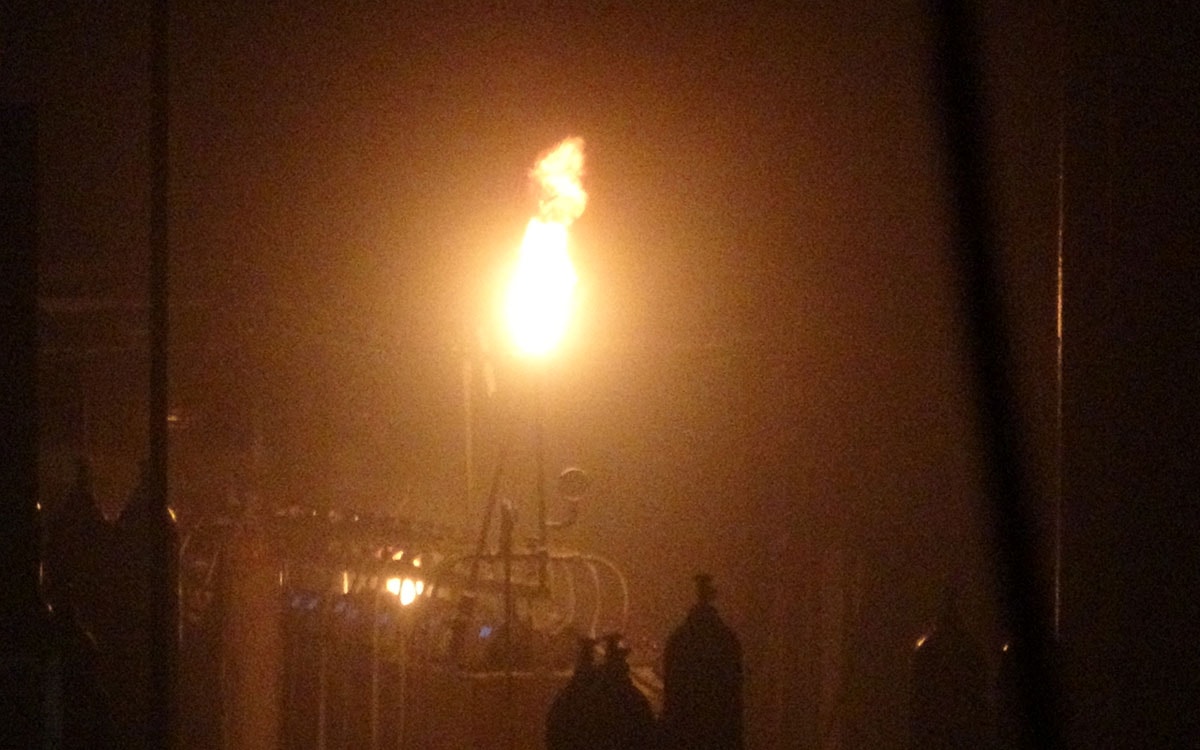 Gaz dolum tesisinde korkutan yangın