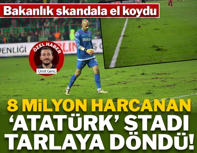 8 milyon TL harcanan 'Atatürk' stadı tarlaya döndü!