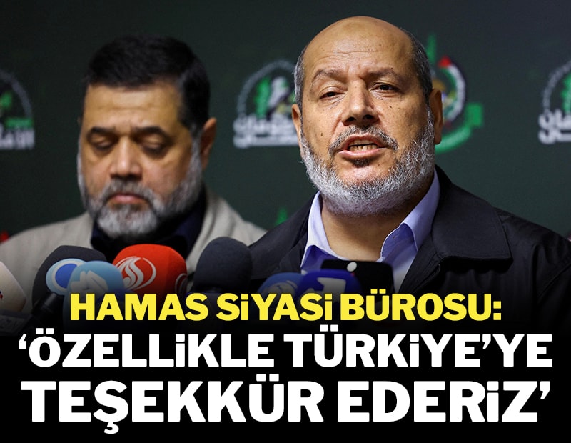 Hamas üst düzey yetkilisi: 'Özellikle Türkiye'ye teşekkür ederim'