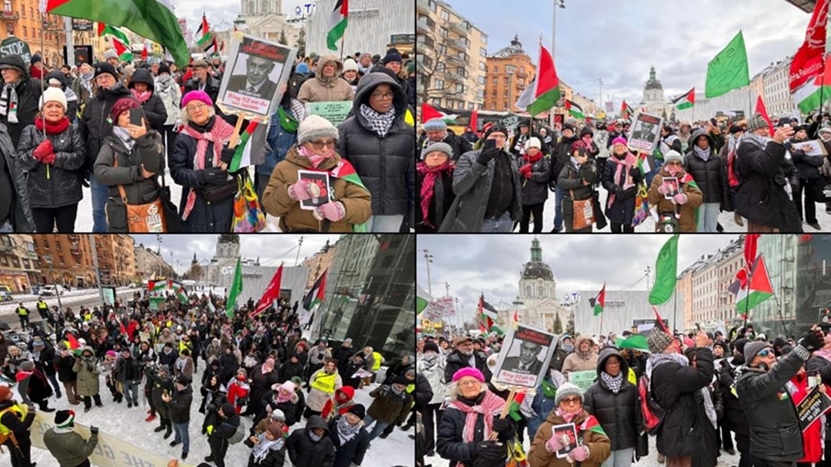 İsrail saldırıları İsveç'te protesto edildi